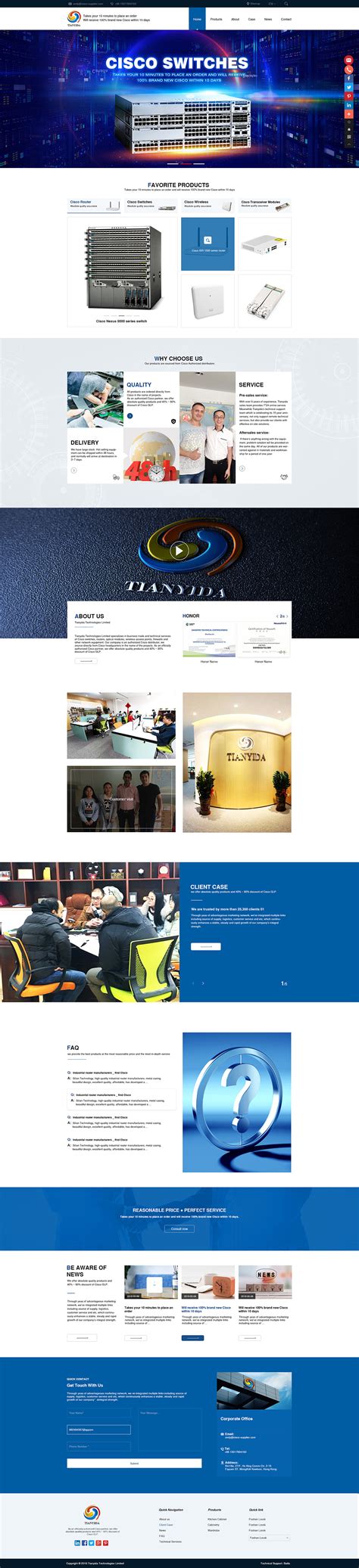 企业网站首页模板|网页|企业官网|視硯工作室 - 原创作品 - 站酷 (ZCOOL)