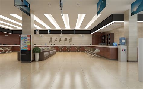 政务服务大厅|空间|室内设计|全邦建设装饰 - 原创作品 - 站酷 (ZCOOL)
