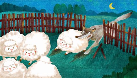 噼里啪啦成语训练营《亡羊补牢》故事插画|插画|儿童插画|光芒万丈的葵酱 - 原创作品 - 站酷 (ZCOOL)