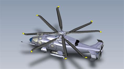 多功能,多用途直升机STP格式图纸模型_机械工具模型下载-摩尔网CGMOL
