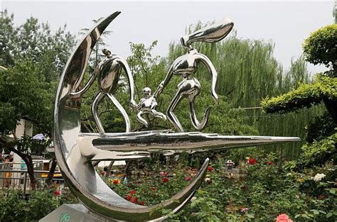 城市户外抽象园林不锈钢雕塑定制广场公园景观不锈钢雕塑金属景观-阿里巴巴
