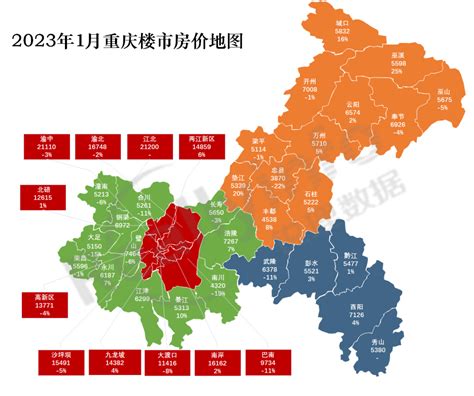 2023年1月大重庆房价地图_房产资讯_房天下