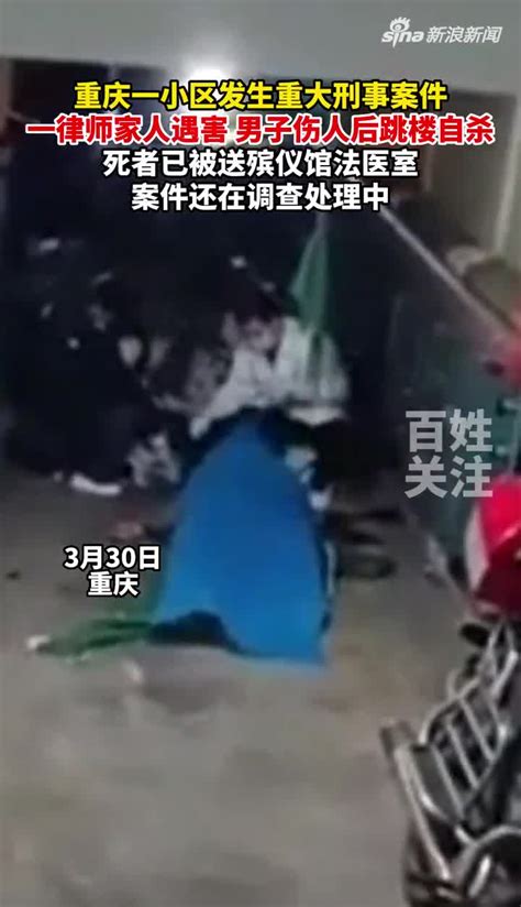 重庆一小区发生重大刑事案件：一律师家人遇害，男子伤人后跳楼自杀_手机新浪网