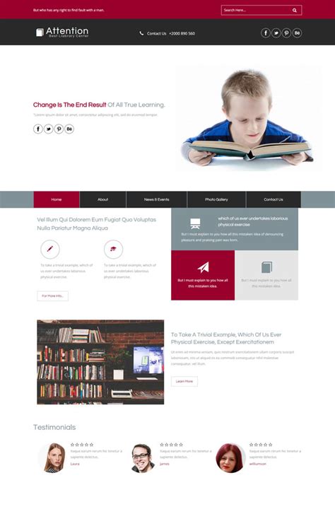 关于儿童教育的网站模板下载是一款单页大气风格的HTML5网站模板下载。_金屋文档