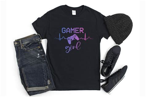 Gamer girl heartbeat Gamer Editable T-shirt Designs (2283652 ...