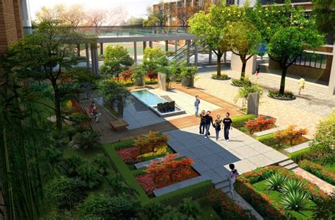 金山生活区景观规划设计cad总平面施工图_园林建筑_土木在线
