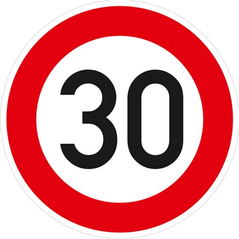 Verkehrszeichen (274) - StVO Zulässige Höchstgeschwindigkeit