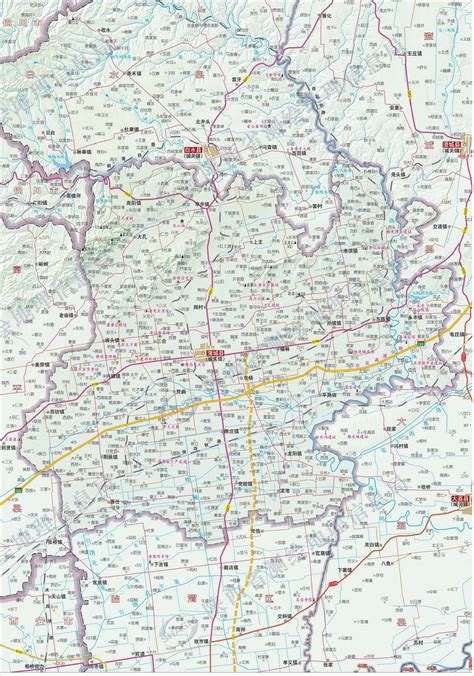 西安各区地图分布,西安区域划分图,西安各区分布2020_大山谷图库