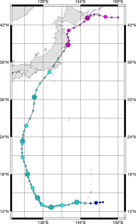 Digital Typhoon: Typhoon 195822 (IDA) [Kanogawa Typhoon] - Detailed ...