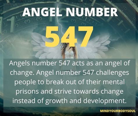 547 Angel Number – Meaning and Symbolism - Mind Your Body Soul