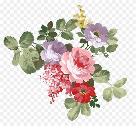 植物粉紫色花卉手绘绣球花元素素材下载-正版素材401477487-摄图网