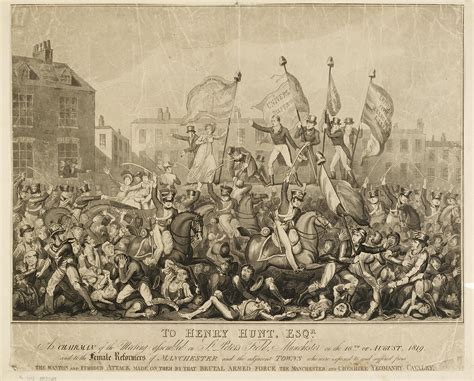 How did the government respond to a mass protest at ‘Peterloo’ in 1819 ...