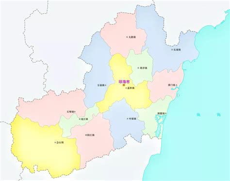 最新海南省乡镇行政区划 精度1:10万
