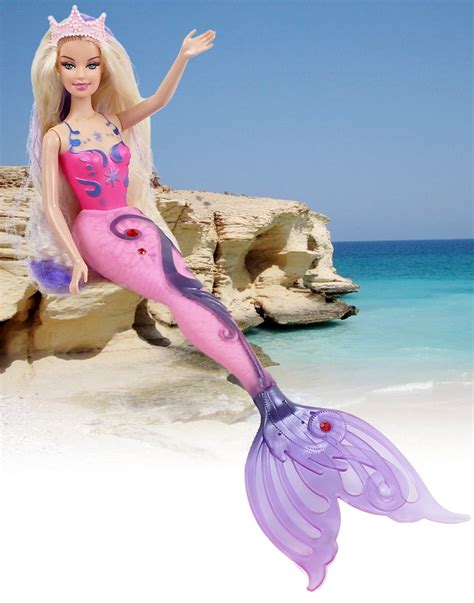包邮正版套装Barbie 美人鱼公主芭比娃娃人鱼传说人鱼历险记玩具