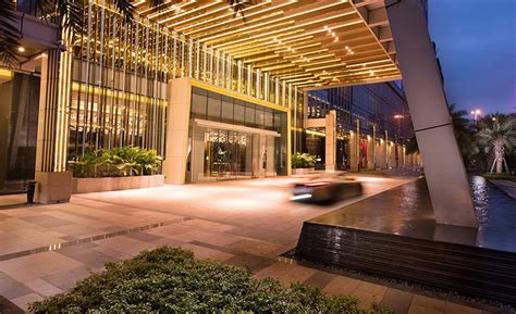 郑州天筑 国际公寓式酒店入口景观设计商业景观_奥雅设计官网