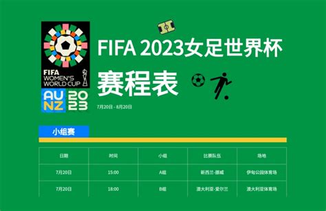 FIFA 2023女足世界杯-赛程表 - boardmix模板