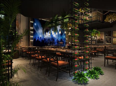 音乐餐厅 - 效果图交流区-建E室内设计网