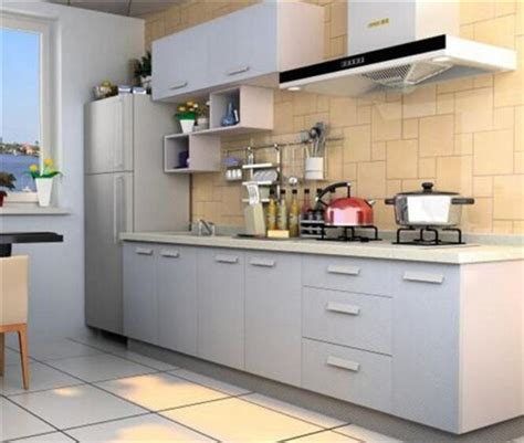 厨柜简易一字型厨房柜灶台柜储物柜单体橱柜不锈钢柜整体橱柜_虎窝淘