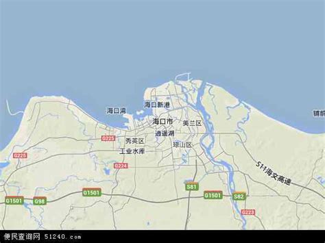 海口市地图 - 海口市卫星地图 - 海口市高清航拍地图