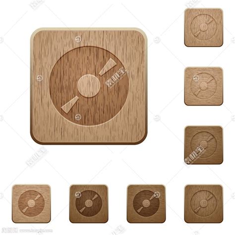 木板上的圆环形物体矢量图片(图片ID:1196576)_-按钮图标-标志图标-矢量素材_ 素材宝 scbao.com