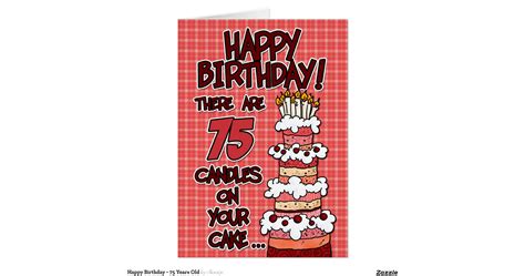 Edle Geburtstagskarte mit bunten 3D-Buchstaben zum 75. Geburtstag ...