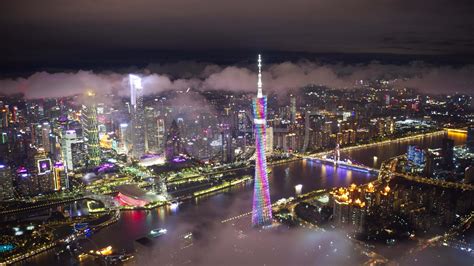 珠江新城夜景高清图片下载_红动中国