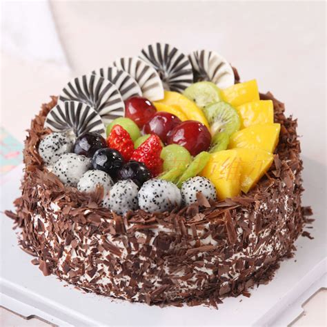 快乐无限/巧克力水果蛋糕 - 六朵花