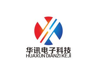 蓝色创意HX字母logo素材AI免费下载_红动中国