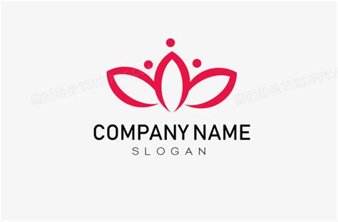 唯美花卉公司logo图标设计元素PNG图片素材下载_公司PNG_熊猫办公