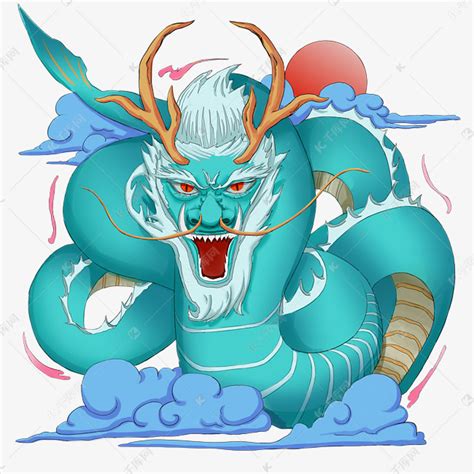 中国古典神兽苍龙素材图片免费下载-千库网