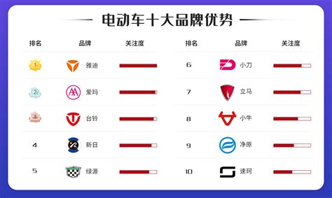 中国电动车十大名牌排名（十大电动车品牌对比）