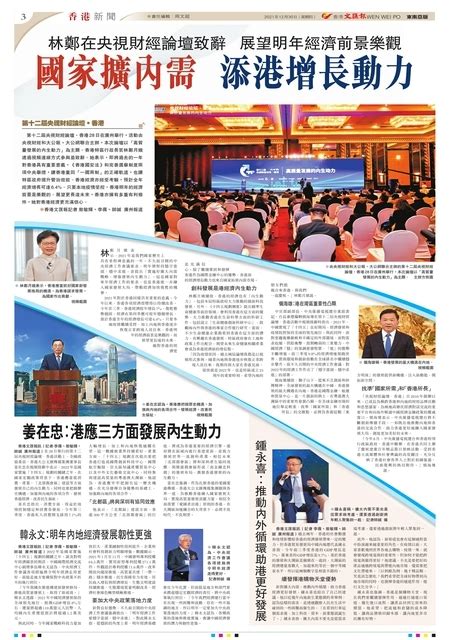 第 W3版:香港新聞 20211230期 国际日报