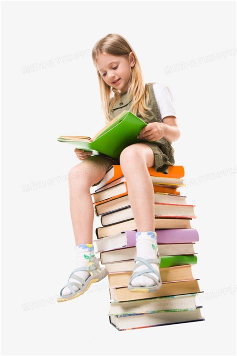 看书的女孩元素素材下载-正版素材401690268-摄图网