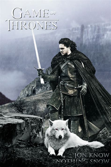 权力的游戏Jon Snow and Ygritte|平面|海报|汉堡包1799 - 原创作品 - 站酷 (ZCOOL)