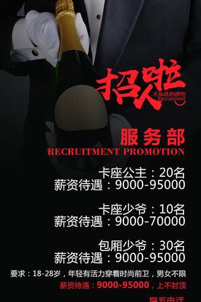 简约招聘服务员海报设计图片_海报_编号10445709_红动中国
