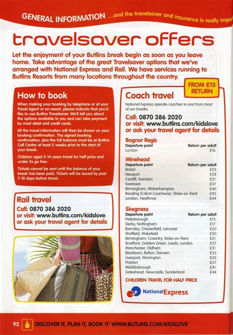 Pages 92 & 93 - Travelsaver offers & holiday insurance