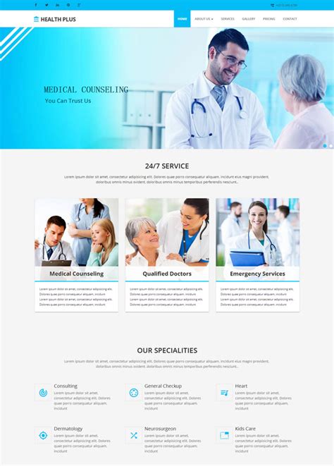 医疗网页设计_医疗网站设计欣赏_医疗健康网页设计欣赏-海淘科技
