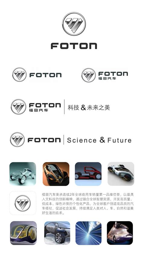福田汽车(FOTON)标志Logo设计含义，品牌策划vi设计介绍