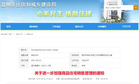 好地网--温州：严控新房销售价格，报名人数是房源两倍及以上的楼盘需公开摇号