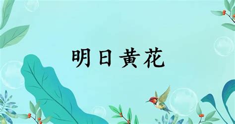 昨日黄花（汉语成语）_摘编百科
