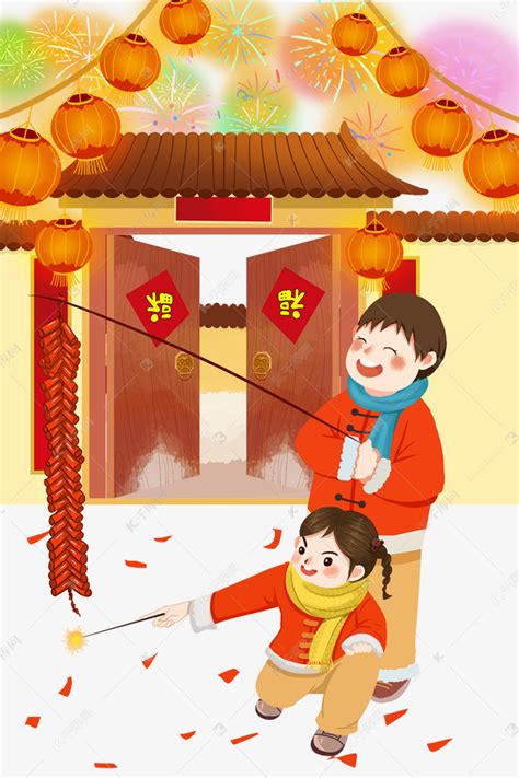 传统春节习俗2020鼠年初五包饺子插画民俗过新年大年初一至初七图5海报图片下载 - 觅知网