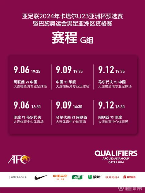 U23亚洲杯预选赛赛程：中国U23五天三战，10月27日首战印尼-直播吧zhibo8.cc