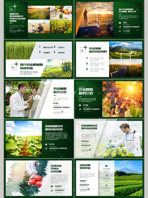 互联网+绿色发展 智慧现代化农业商业计划书PPT模板|平面|PPT/Keynote|MASEFAT工作室_原创作品-站酷ZCOOL
