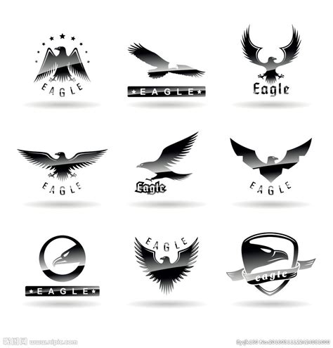 标志设计 老鹰标志设计图__其他图标_标志图标_设计图库_昵图网nipic.com