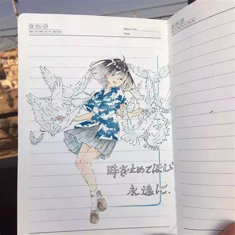 日本有一位爱画画的女孩，ikedda，用一支笔、一个笔记本|一支笔|女孩|笔记本_新浪新闻
