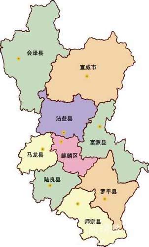 麒麟区行政区划图片