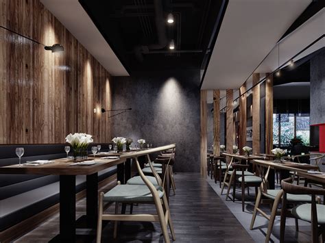 效果图渲染2—室内日式餐厅|三维|建筑/空间|八汇设计 - 原创作品 - 站酷 (ZCOOL)