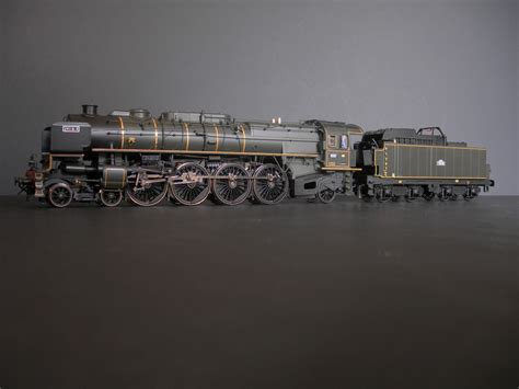 The French steam locomotive Mountain 241 P 16 from 1947 (Le Mistral ...
