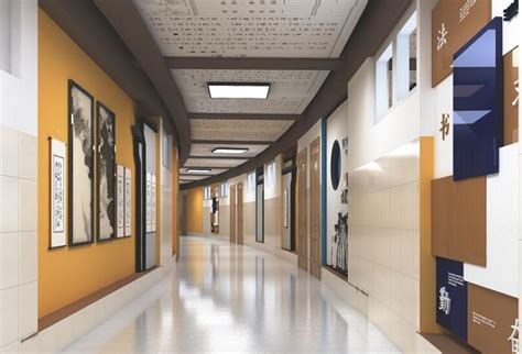 迎接开学季，校园文化长廊设计16例|素材-广告户