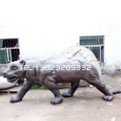 厂家定制玻璃钢动物雕塑 豹子造型雕塑 仿真动物景观雕塑 - 深圳 ...